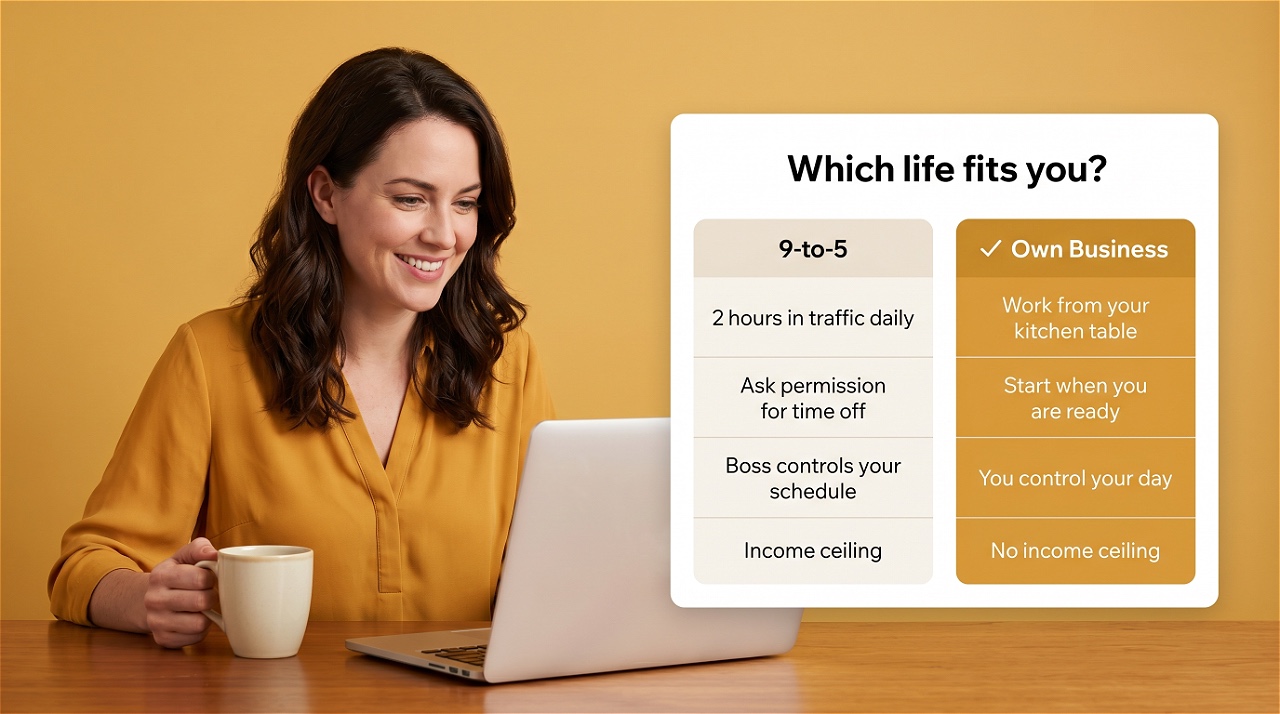 Online Biz vs. a 9-to-5: An Honest Comparison